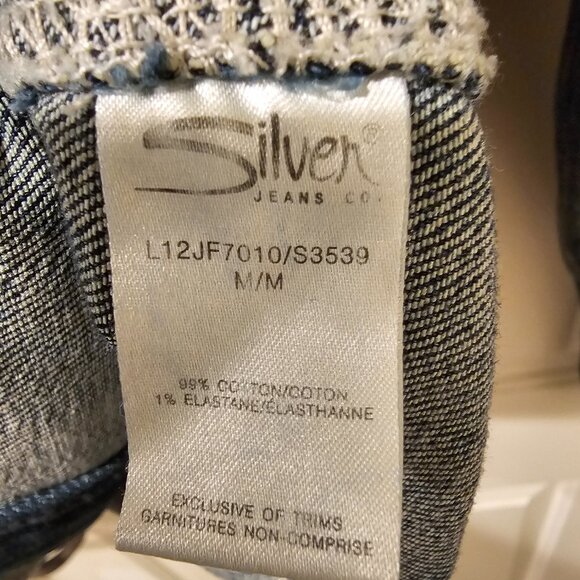 Excellent Condition - SILVER JEANS CO Faded Denim Jacket - Women's Size Medium - Picture 5 of 5